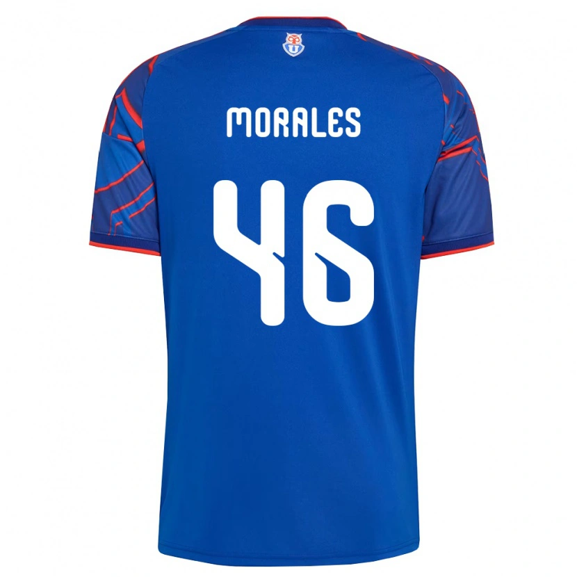 Danxen Dame Bastián Morales #46 Kongelig Blå Rød Hjemmetrøye Drakt Trøye 2026/27 Skjorter T-Skjorte