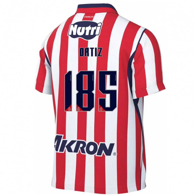 Danxen Dame Gibrán Ortiz #185 Rød Hvit Hjemmetrøye Drakt Trøye 2026/27 Skjorter T-Skjorte