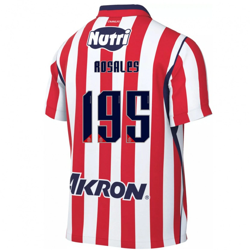 Danxen Dame Diego Rosales #195 Rød Hvit Hjemmetrøye Drakt Trøye 2026/27 Skjorter T-Skjorte
