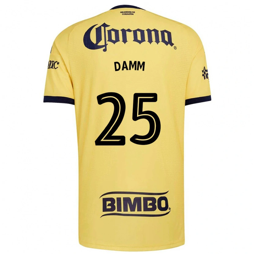 Danxen Dame Jurgen Damm #25 Gul Rød Svart Hjemmetrøye Drakt Trøye 2026/27 Skjorter T-Skjorte