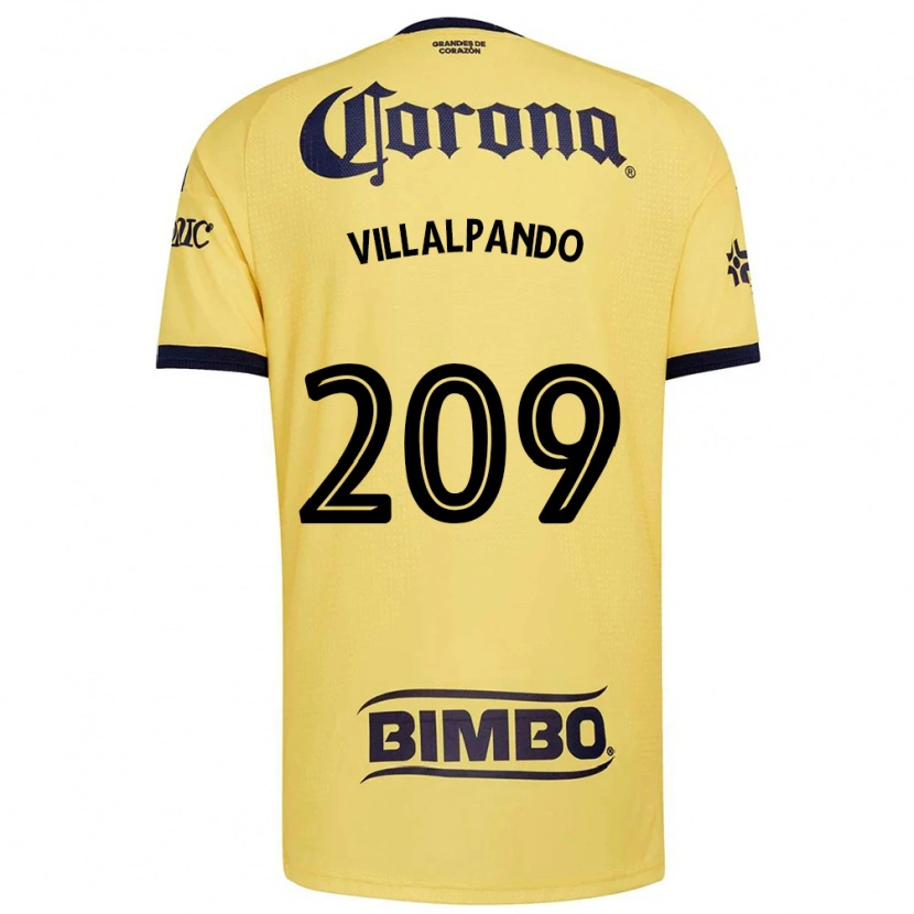 Danxen Dame Sergio Villalpando #209 Gul Rød Svart Hjemmetrøye Drakt Trøye 2026/27 Skjorter T-Skjorte