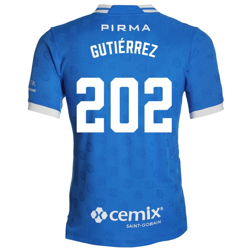 Danxen Dame Alex Gutiérrez #202 Blå Hvit Rød Hjemmetrøye Drakt Trøye 2026/27 Skjorter T-Skjorte