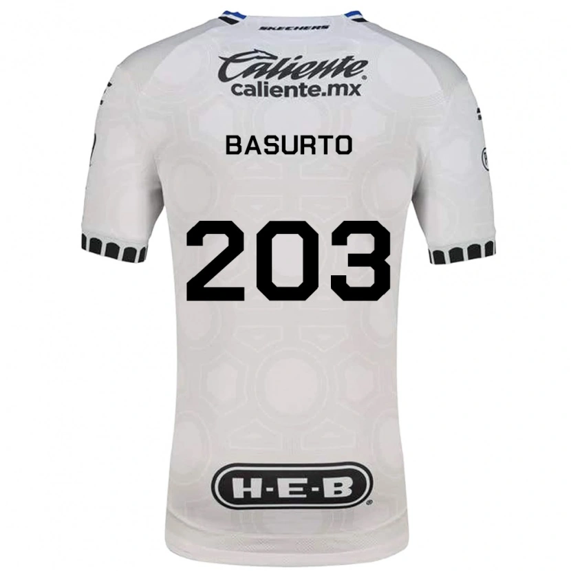 Danxen Dame Osvaldo Basurto #203 Hvit Svart Blå Hjemmetrøye Drakt Trøye 2026/27 Skjorter T-Skjorte