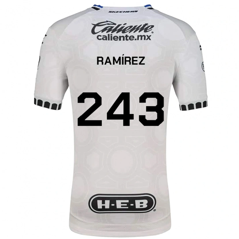 Danxen Dame Eleazar Ramírez #243 Hvit Svart Blå Hjemmetrøye Drakt Trøye 2026/27 Skjorter T-Skjorte