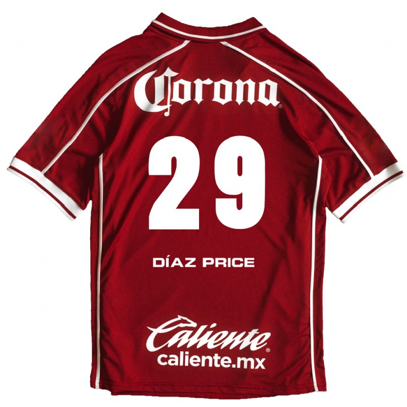 Danxen Dame Jorge Díaz Price #29 Hvit Rød Hjemmetrøye Drakt Trøye 2026/27 Skjorter T-Skjorte