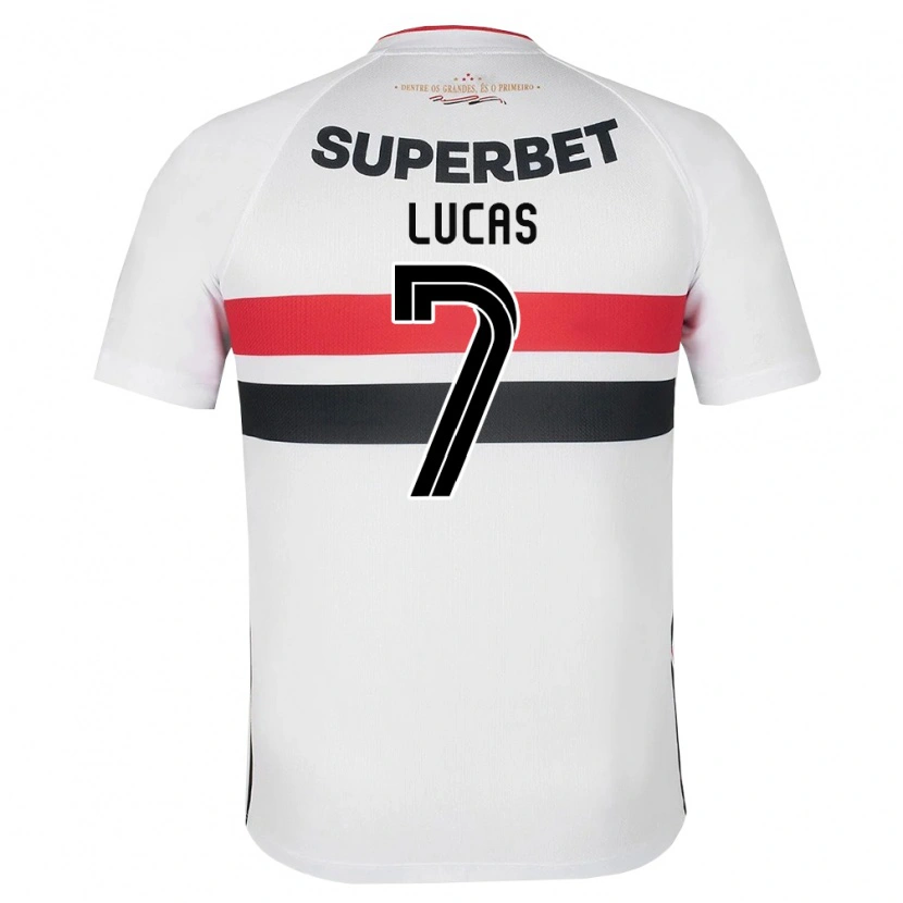 Danxen Dame Lucas Moura #7 Hvit Rød Svart Hjemmetrøye Drakt Trøye 2026/27 Skjorter T-Skjorte
