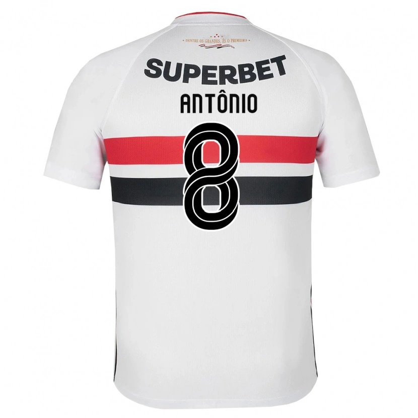 Danxen Dame Marcos Antônio #8 Hvit Rød Svart Hjemmetrøye Drakt Trøye 2026/27 Skjorter T-Skjorte