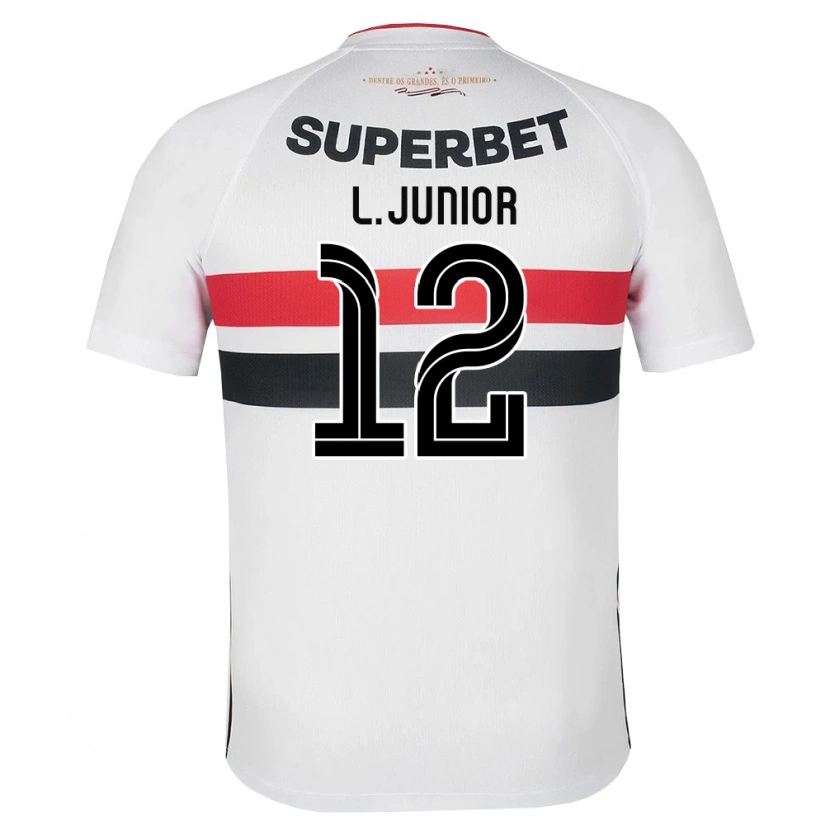 Danxen Dame Luciano Anacleto Junior #12 Hvit Rød Svart Hjemmetrøye Drakt Trøye 2026/27 Skjorter T-Skjorte