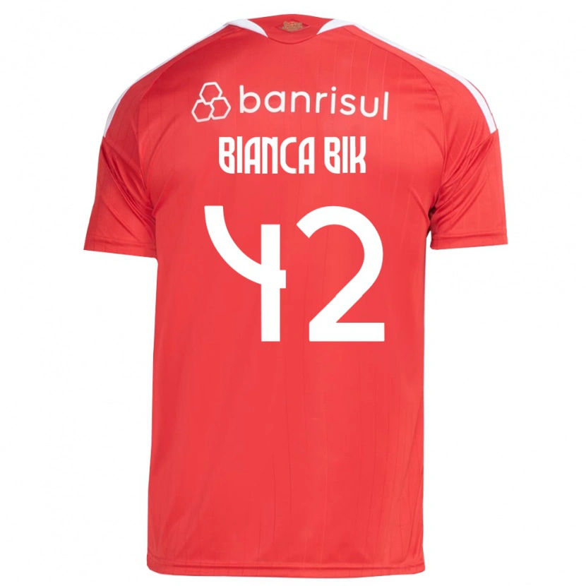 Danxen Dame Bianca Bik #42 Rød Hvit Hjemmetrøye Drakt Trøye 2026/27 Skjorter T-Skjorte