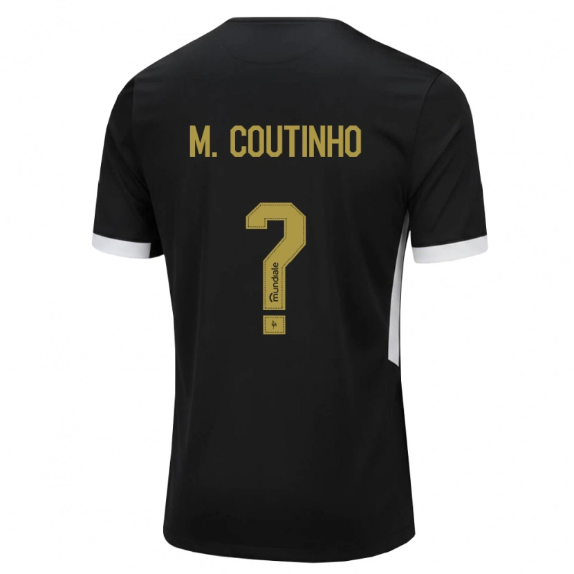 Danxen Dame Murilo Coutinho #0 Svart Hvit Gul Hjemmetrøye Drakt Trøye 2026/27 Skjorter T-Skjorte