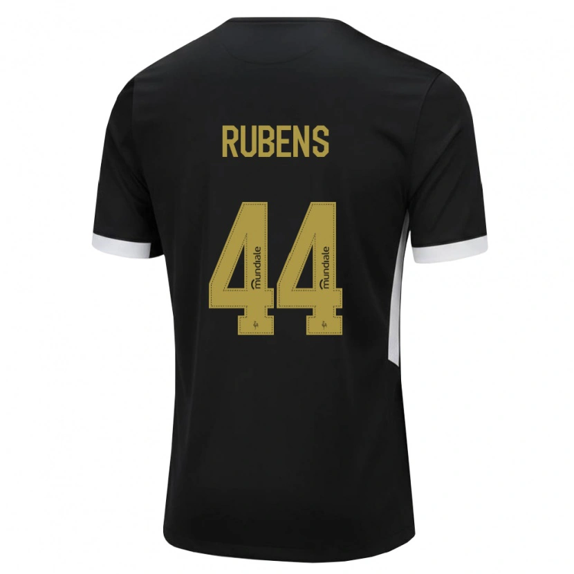 Danxen Dame Rubens #44 Svart Hvit Gul Hjemmetrøye Drakt Trøye 2026/27 Skjorter T-Skjorte