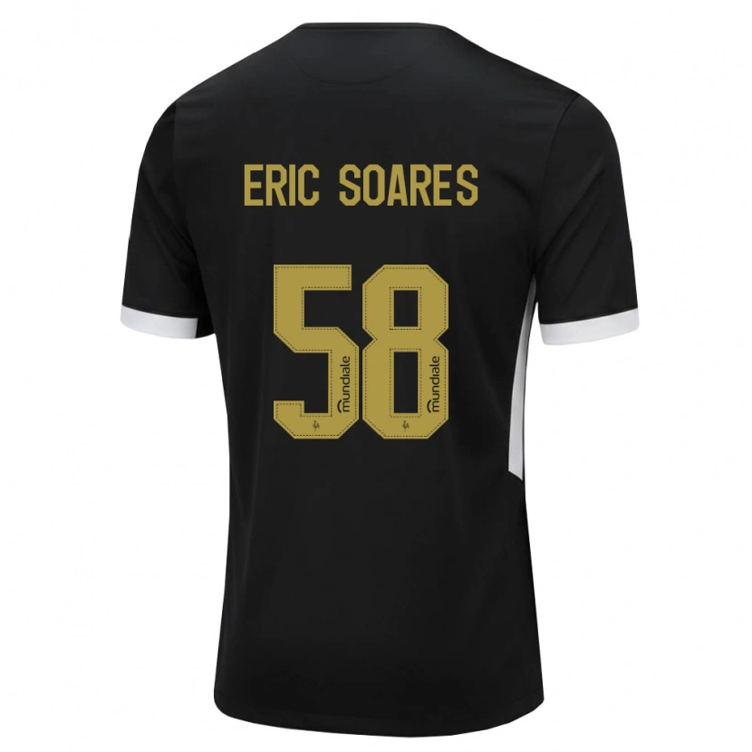 Danxen Dame Eric Soares #58 Svart Hvit Gul Hjemmetrøye Drakt Trøye 2026/27 Skjorter T-Skjorte