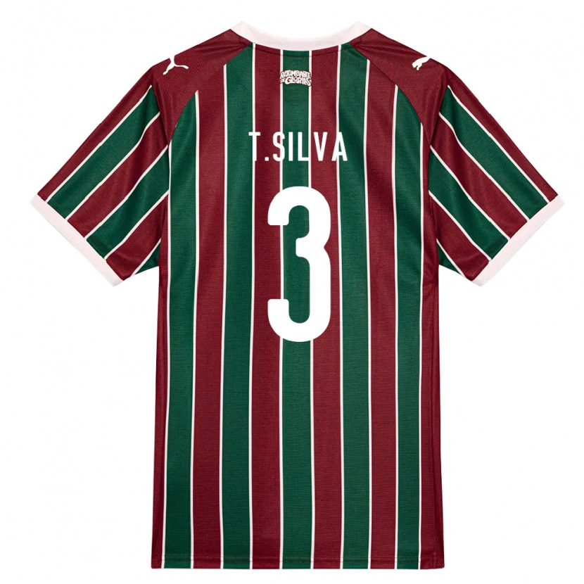 Danxen Dame Thiago Silva #3 Grønn Burgund Hvit Hjemmetrøye Drakt Trøye 2026/27 Skjorter T-Skjorte