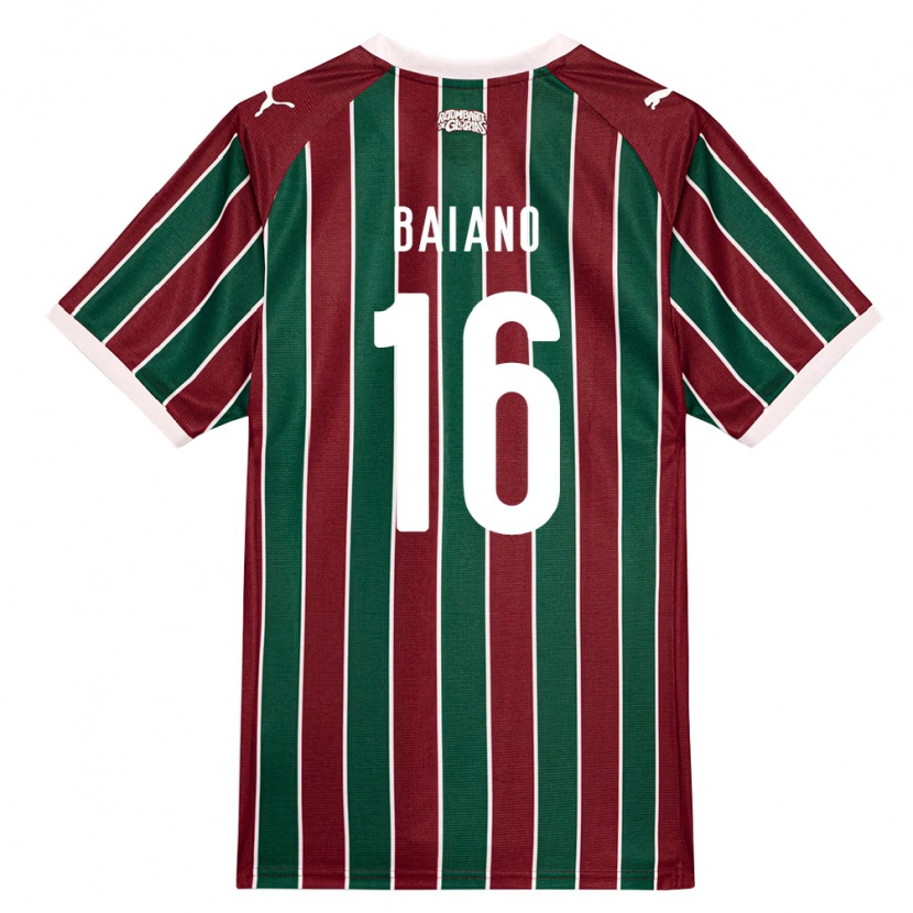 Danxen Dame Sérgio Baiano #16 Grønn Burgund Hvit Hjemmetrøye Drakt Trøye 2026/27 Skjorter T-Skjorte