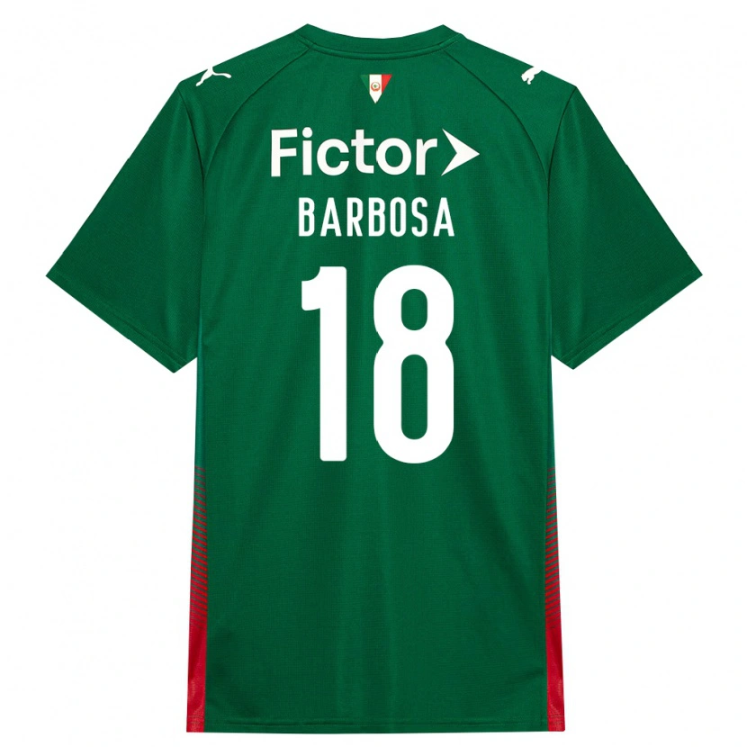 Danxen Dame Danilo Barbosa #18 Grønn Rød Hvit Hjemmetrøye Drakt Trøye 2026/27 Skjorter T-Skjorte
