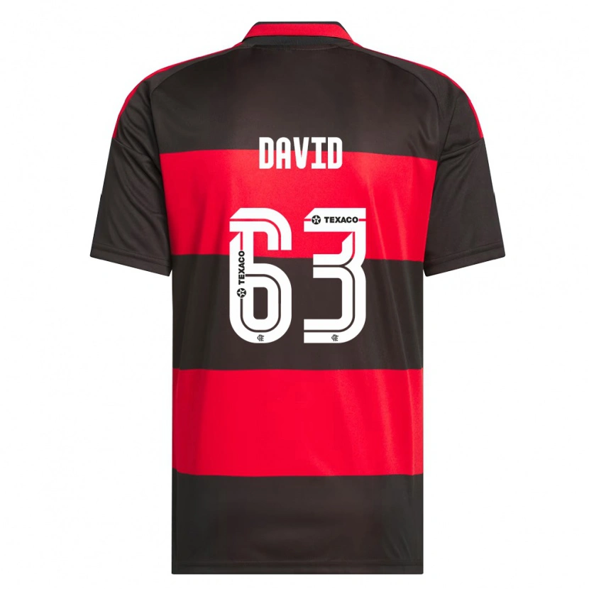 Danxen Dame David Viana De Oliveira #63 Rød Svart Hvit Hjemmetrøye Drakt Trøye 2026/27 Skjorter T-Skjorte