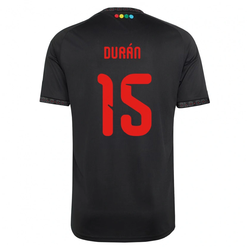 Danxen Dame José Durán #15 Svart Rød Bortetrøye Drakt Trøye 2026/27 Skjorter T-Skjorte