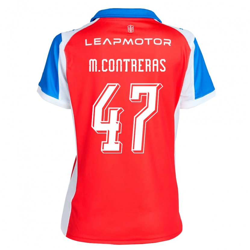 Danxen Dame Mathías Contreras #47 Rød Blå Bortetrøye Drakt Trøye 2026/27 Skjorter T-Skjorte