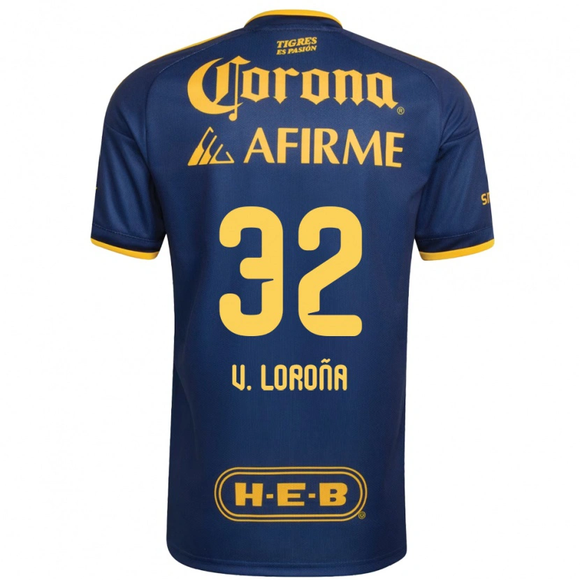 Danxen Dame Vladímir Loroña #32 Kongelig Blå Gul Bortetrøye Drakt Trøye 2026/27 Skjorter T-Skjorte