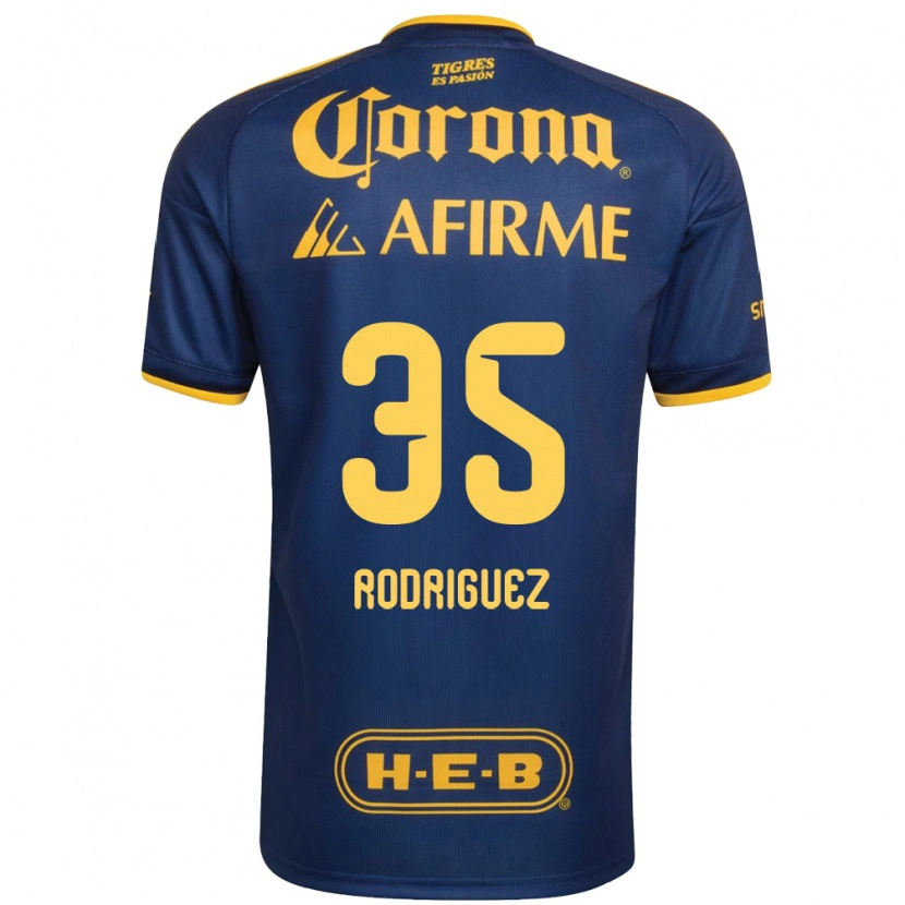 Danxen Dame Osvaldo Rodríguez #35 Kongelig Blå Gul Bortetrøye Drakt Trøye 2026/27 Skjorter T-Skjorte