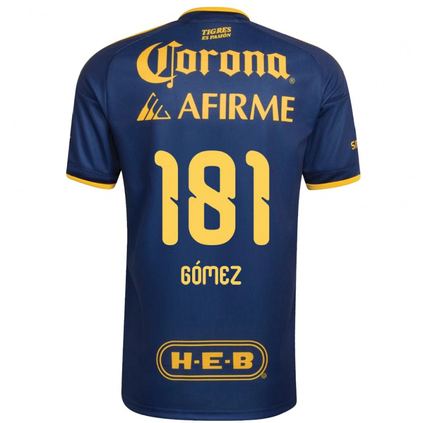 Danxen Dame Luis Gómez #181 Kongelig Blå Gul Bortetrøye Drakt Trøye 2026/27 Skjorter T-Skjorte