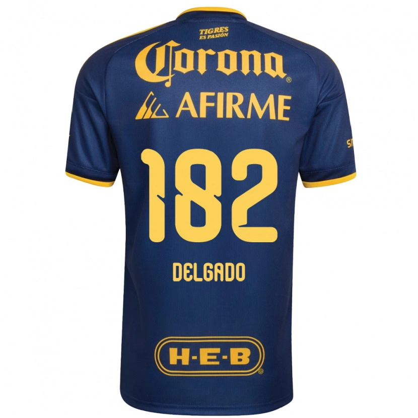 Danxen Dame Arturo Delgado #182 Kongelig Blå Gul Bortetrøye Drakt Trøye 2026/27 Skjorter T-Skjorte