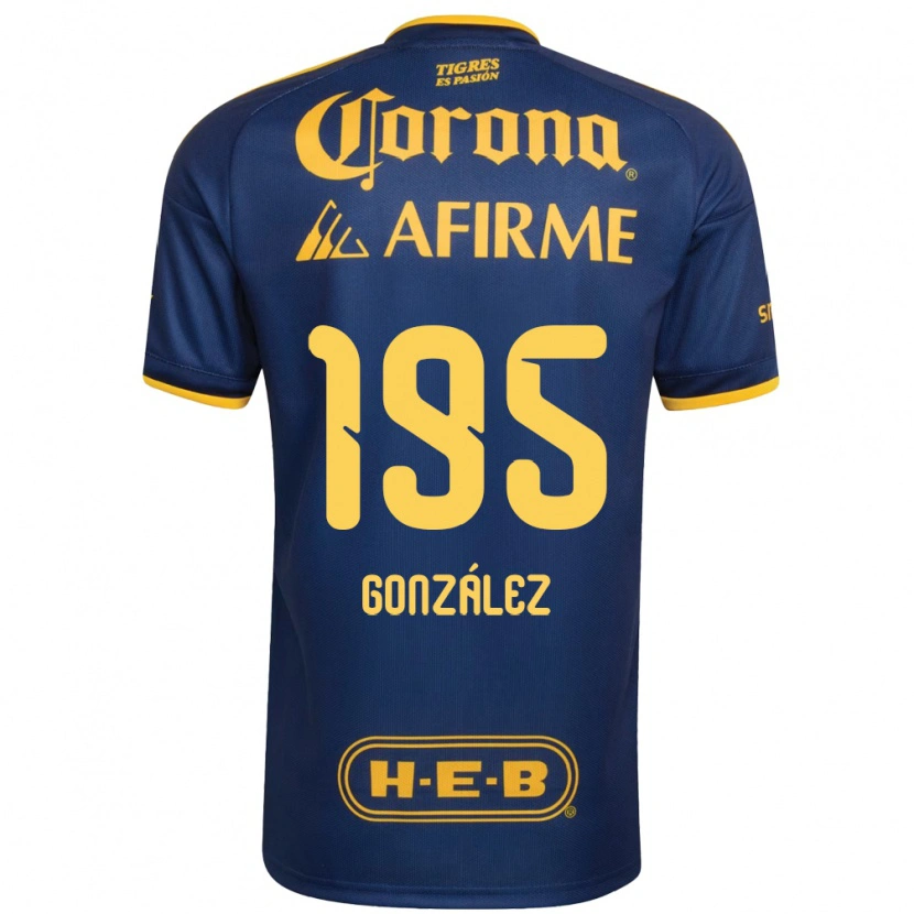 Danxen Dame Germán González #195 Kongelig Blå Gul Bortetrøye Drakt Trøye 2026/27 Skjorter T-Skjorte
