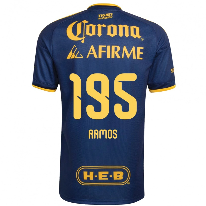 Danxen Dame Rodrigo Ramos #195 Kongelig Blå Gul Bortetrøye Drakt Trøye 2026/27 Skjorter T-Skjorte