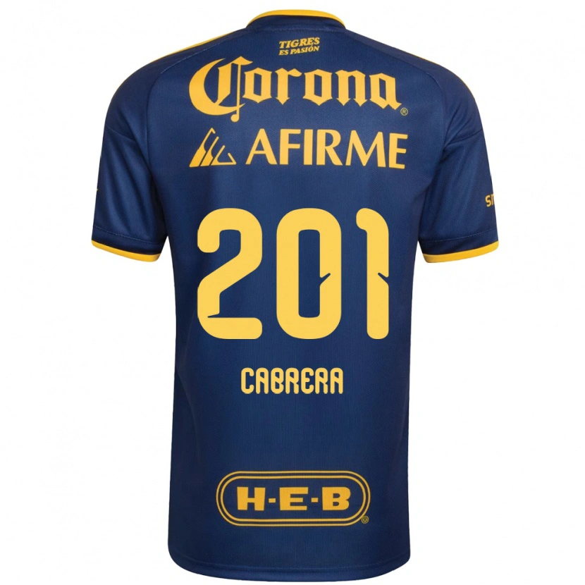 Danxen Dame Jorge Cabrera #201 Kongelig Blå Gul Bortetrøye Drakt Trøye 2026/27 Skjorter T-Skjorte
