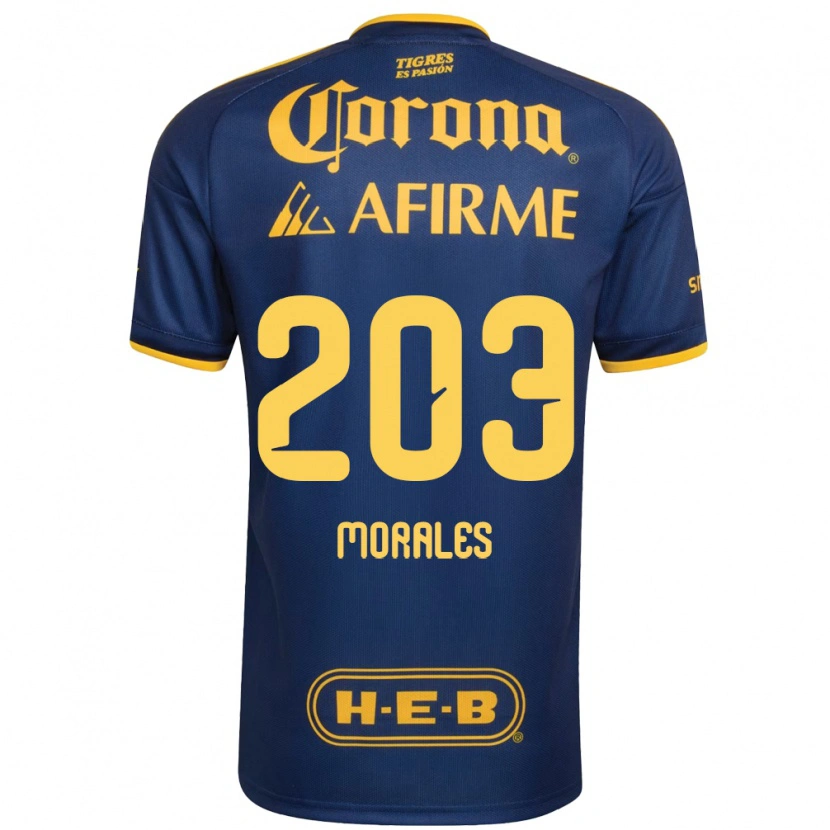 Danxen Dame Carlos Morales #203 Kongelig Blå Gul Bortetrøye Drakt Trøye 2026/27 Skjorter T-Skjorte