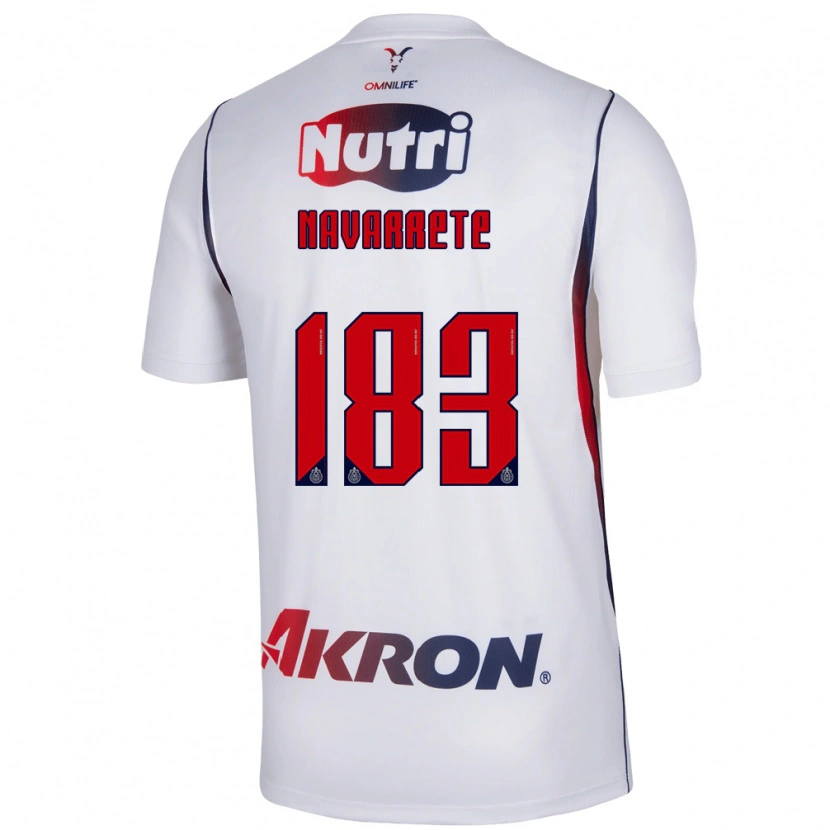 Danxen Dame Cristo Navarrete #183 Rød Hvit Marineblå Bortetrøye Drakt Trøye 2026/27 Skjorter T-Skjorte