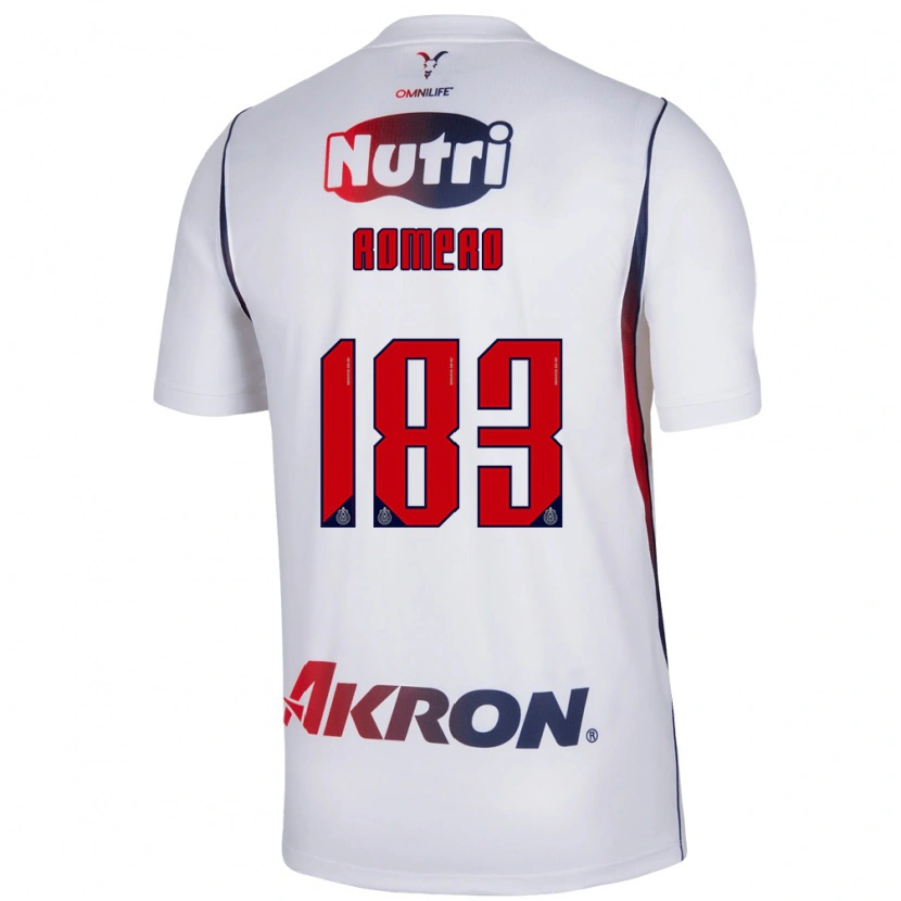 Danxen Dame Javen Romero #183 Rød Hvit Marineblå Bortetrøye Drakt Trøye 2026/27 Skjorter T-Skjorte