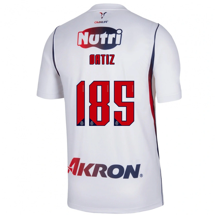 Danxen Dame Gibrán Ortiz #185 Rød Hvit Marineblå Bortetrøye Drakt Trøye 2026/27 Skjorter T-Skjorte