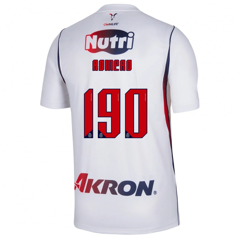 Danxen Dame Ángel Romero #190 Rød Hvit Marineblå Bortetrøye Drakt Trøye 2026/27 Skjorter T-Skjorte
