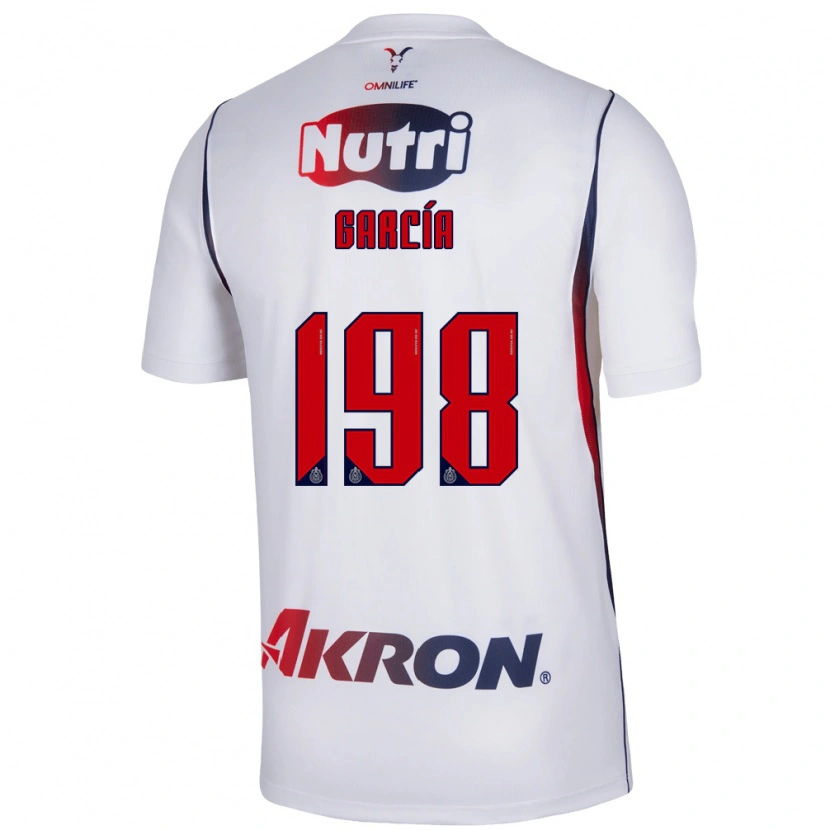 Danxen Dame Gael García #198 Rød Hvit Marineblå Bortetrøye Drakt Trøye 2026/27 Skjorter T-Skjorte
