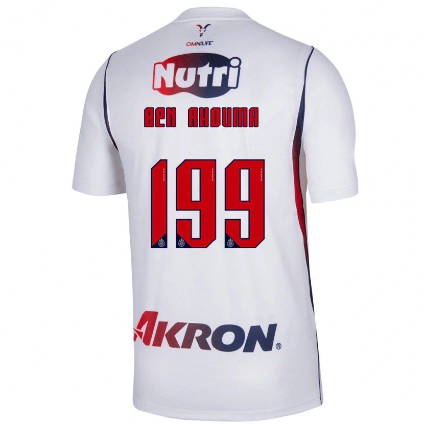 Danxen Dame Anwar Ben Rhouma #199 Rød Hvit Marineblå Bortetrøye Drakt Trøye 2026/27 Skjorter T-Skjorte
