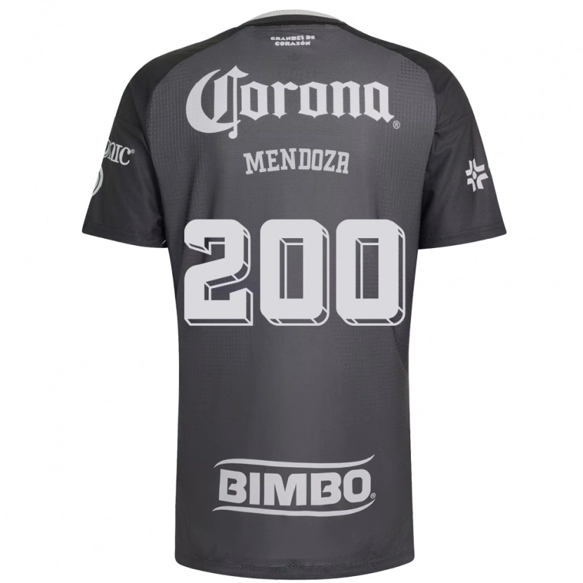 Danxen Dame Luis Mendoza #200 Grå Hvit Svart Bortetrøye Drakt Trøye 2026/27 Skjorter T-Skjorte