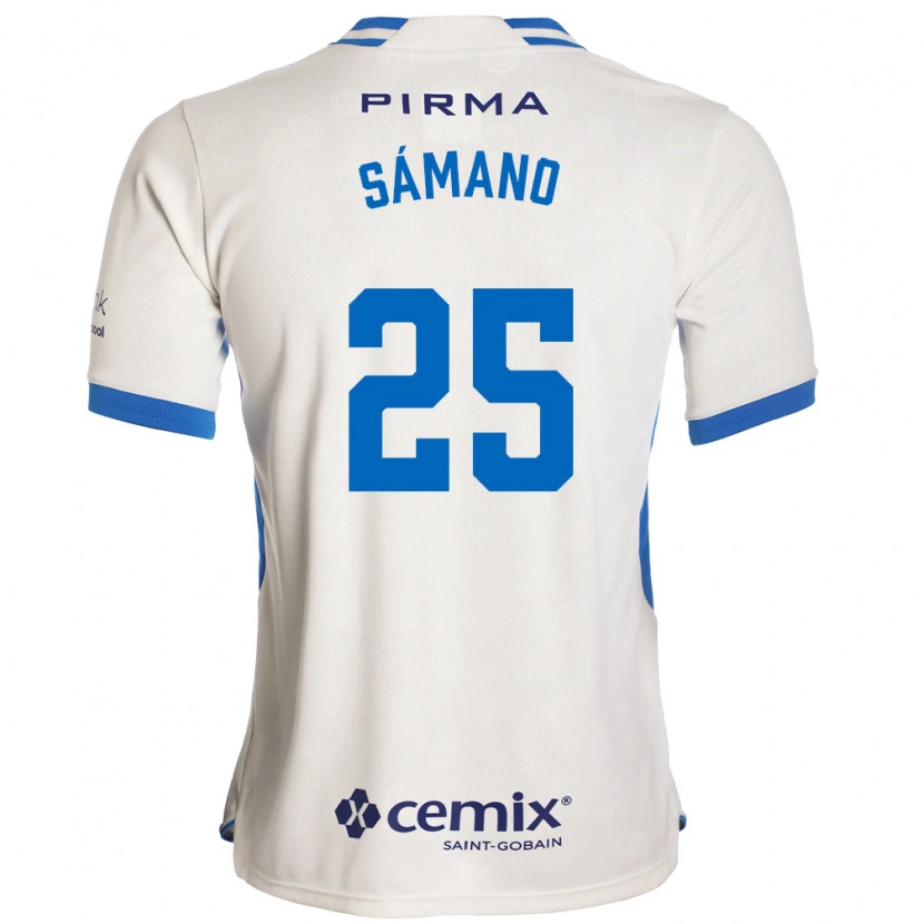 Danxen Dame Fernando Sámano #25 Hvit Blå Rød Bortetrøye Drakt Trøye 2026/27 Skjorter T-Skjorte