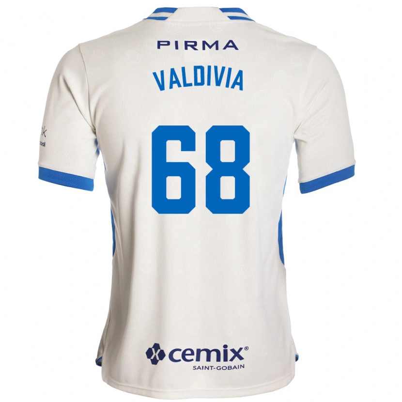 Danxen Dame Christian Valdivia #68 Hvit Blå Rød Bortetrøye Drakt Trøye 2026/27 Skjorter T-Skjorte