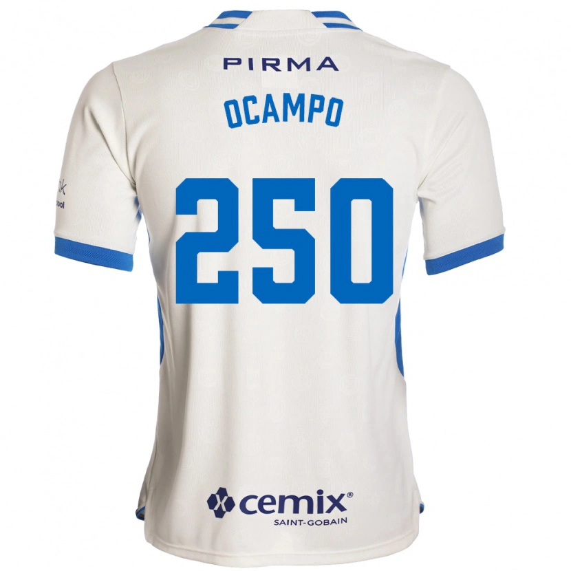 Danxen Dame Diego Ocampo #250 Hvit Blå Rød Bortetrøye Drakt Trøye 2026/27 Skjorter T-Skjorte