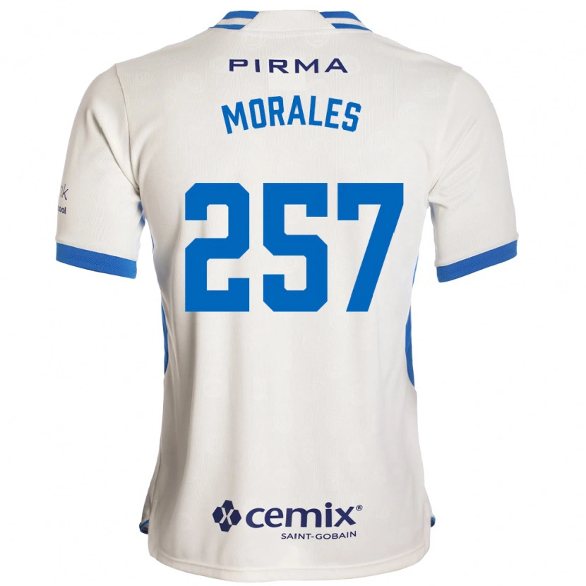 Danxen Dame Diego Morales #257 Hvit Blå Rød Bortetrøye Drakt Trøye 2026/27 Skjorter T-Skjorte