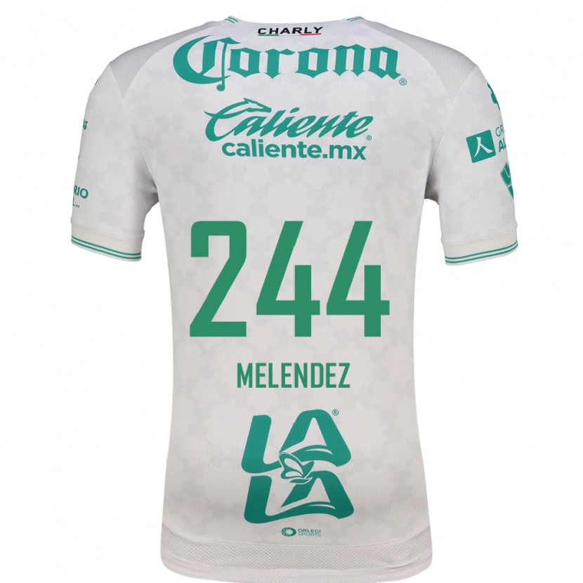 Danxen Dame Carlos Meléndez #244 Lysegrønn Hvit Bortetrøye Drakt Trøye 2026/27 Skjorter T-Skjorte