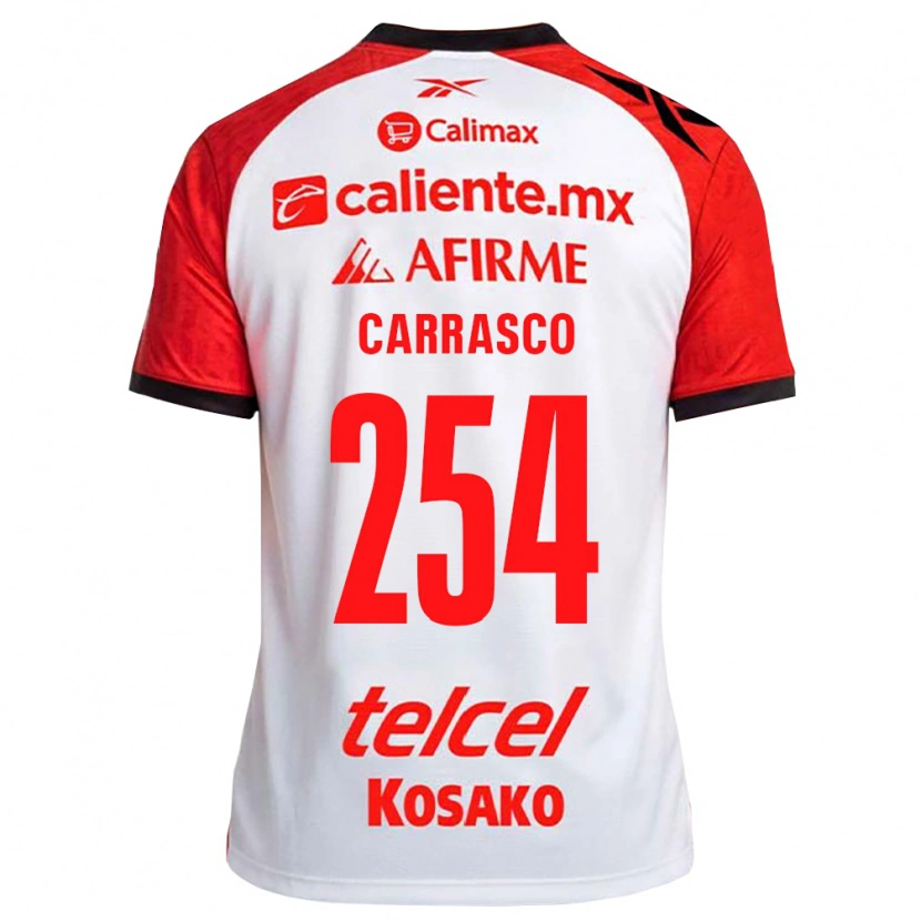 Danxen Dame Jonathan Carrasco #254 Hvit Svart Rød Bortetrøye Drakt Trøye 2026/27 Skjorter T-Skjorte
