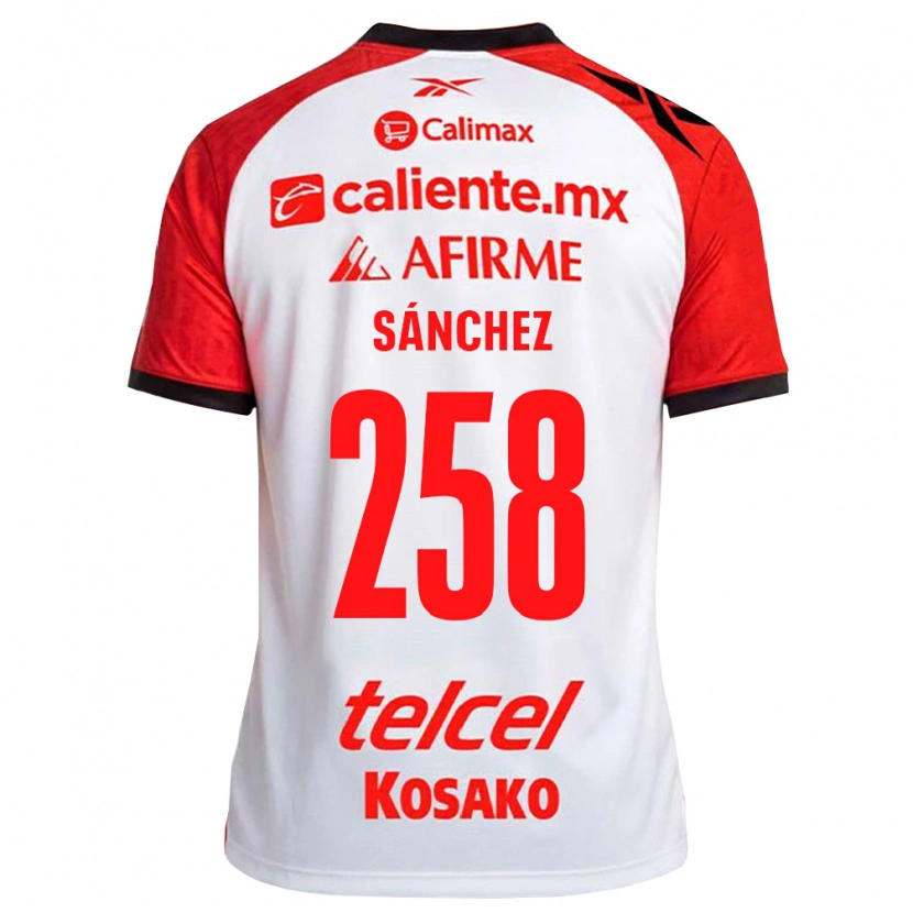 Danxen Dame Edgar Sánchez #258 Hvit Svart Rød Bortetrøye Drakt Trøye 2026/27 Skjorter T-Skjorte