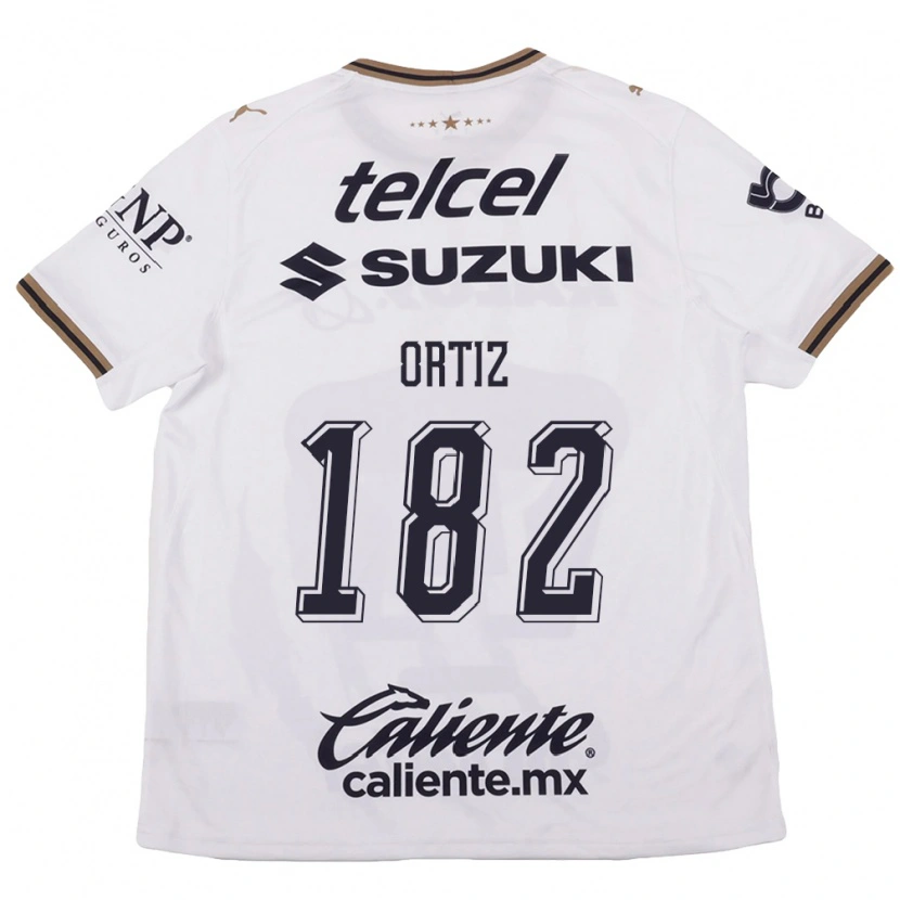 Danxen Dame Jorge Ortiz #182 Hvit Svart Brun Bortetrøye Drakt Trøye 2026/27 Skjorter T-Skjorte