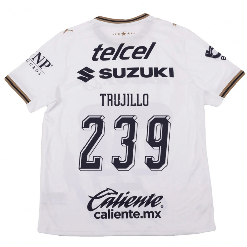 Danxen Dame Axel Trujillo #239 Hvit Svart Brun Bortetrøye Drakt Trøye 2026/27 Skjorter T-Skjorte