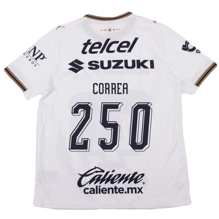 Danxen Dame Andrés Correa #250 Hvit Svart Brun Bortetrøye Drakt Trøye 2026/27 Skjorter T-Skjorte