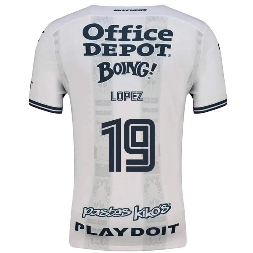 Danxen Dame Javier Eduardo López #19 Rød Hvit Svart Bortetrøye Drakt Trøye 2026/27 Skjorter T-Skjorte