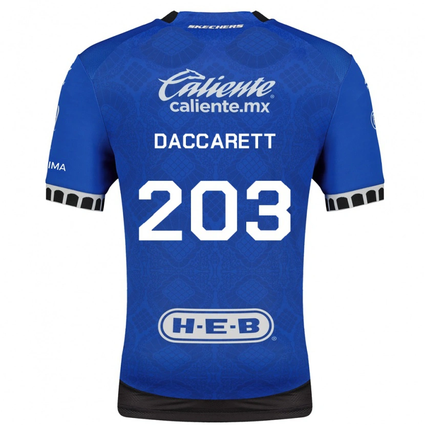 Danxen Dame Juan Daccarett #203 Kongelig Blå Hvit Svart Bortetrøye Drakt Trøye 2026/27 Skjorter T-Skjorte