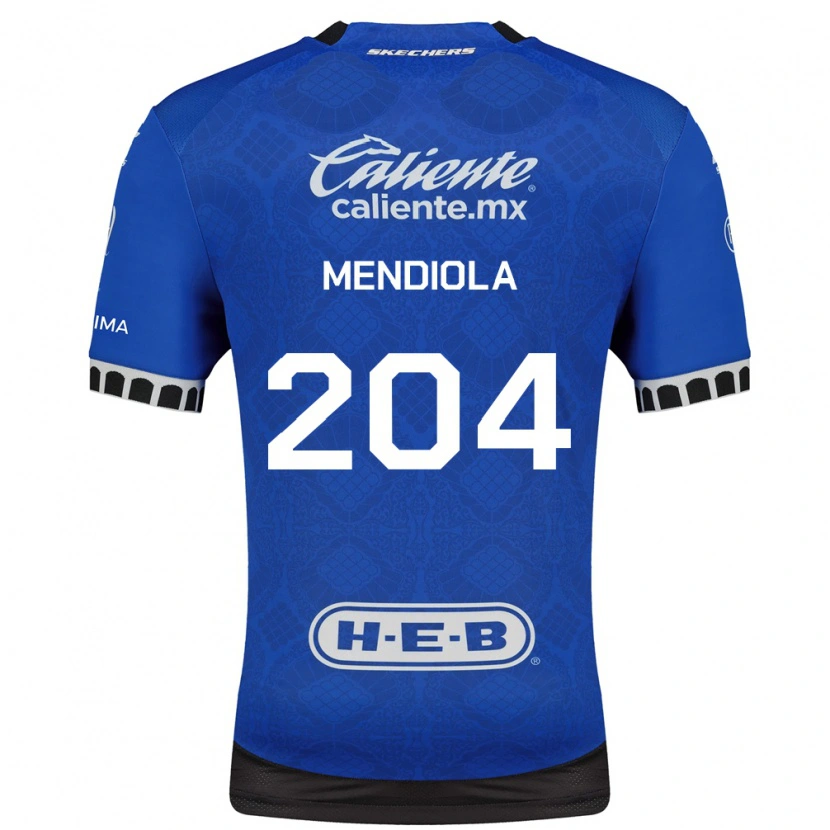 Danxen Dame Carlos Mendiola #204 Kongelig Blå Hvit Svart Bortetrøye Drakt Trøye 2026/27 Skjorter T-Skjorte